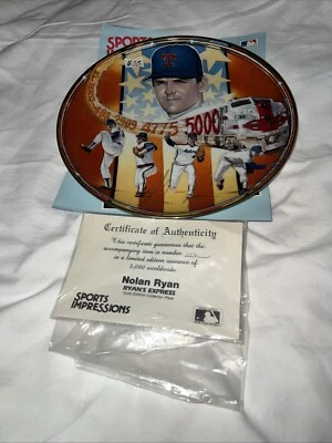 1990 Sports Impressions Nolan Ryan Ryan's Express Gold Edition Plate #642/5000 - Image 1 of 4