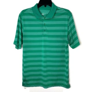 Men’s Nike Golf Solid Polo Shirt Green Striped Dri Fit Size Small - Picture 1 of 7