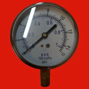 PIC Gauges 101D-354B Bottom Mount Pressure Gauge, 3-1/2" Dry - Picture 1 of 5