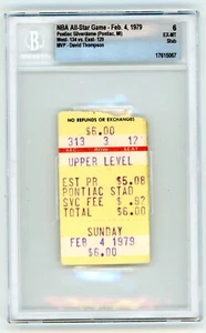 1979 NBA ALL STAR GAME TICKET STUB BGS 6 DAVID THOMPSON MVP rare basketball OLD - Picture 1 of 2