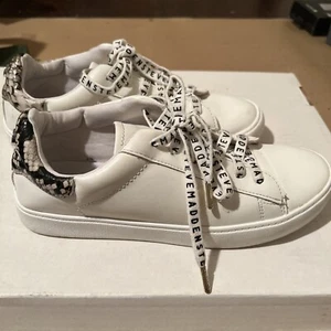 Steve Madden Women’s Krissy White Lace Up Sneakers Size 7.5M - Picture 1 of 11