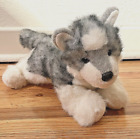 Douglas Cuddle Husky floppy Dog Plush 12-inch Stuffed Animal Blue Eyes Wolf