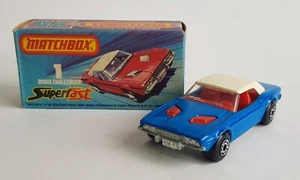 Matchbox Superfast No. 1, Rare Blue Dodge Challenger Superb Mint Condition - Picture 1 of 12