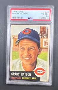 1953 Topps Grady Hatton #45 PSA4.5 - Picture 1 of 2