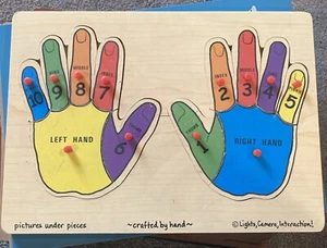 melissa and doug puzzles Hand Peg - Picture 1 of 8