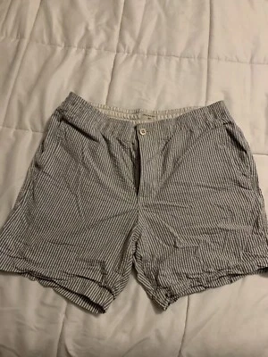 Pantalones Cortos Chinos Dockers Para Hombre Talla Mediana Azul y Blanco Rayas Calce Clásico Elastizados Foto 1 de 4