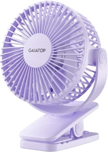 Portable Clip on Fan Battery Operated, Small Powerful 3 Speed Quiet 360° Rota... - Picture 1 of 12