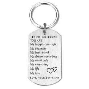Boyfriend Girlfriend BF GF Keychain Gifts for Anniversary Birthday Valentine ... - Picture 1 of 5