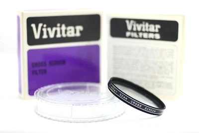 VIVITAR 52MM CROSS SCREEN SPECIAL EFFECT CAMERA LENS FILTER (NEW OLD STOCK) - Image 1 of 2
