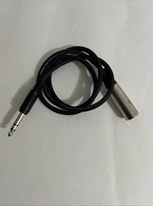 Live Wire Shielded Balanced Cable 18199   - 3 ft XLR-M to 1/4in TRS - Picture 1 of 5