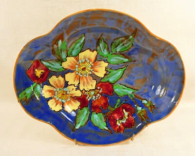 Superb Large Vintage Royal Doulton Wild Rose Tray Platter D6177 : C1942 - image 1 of 4