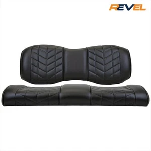 MadJax Aviator Black Rear Seat Cushions for MadJax Genesis 250/300 Rear Seat Kit - Picture 1 of 6