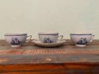 Spode Trade Winds Blue Canton Shape with Gold Trim-W146 Tea-3 Cups & 1 Saucer