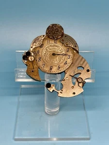 Steampunk Watch Parts Brooch Pin – Vintage Gears & Clock Faces - Right Twice Day - Picture 1 of 10