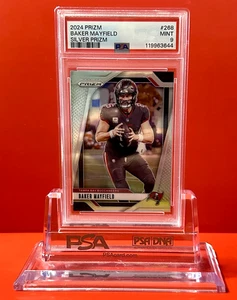 Baker Mayfield PSA 9 !  Silver Prizm - 2024 Panini Prizm - Picture 1 of 2