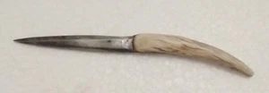 VTG Handmade Forged Primitive Bone Handle Knife 3.5" Blade W/3" Long Handle - Picture 1 of 7