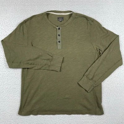 Rag & Bone Shirt Mens XXL Green Henley Casual Workwear Travel Vacation Everyday - Image 1 of 4
