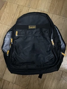 Lucas Zaino Espandibile Multitasche Nero Giallo Borsa da Viaggio - Foto 1 di 9