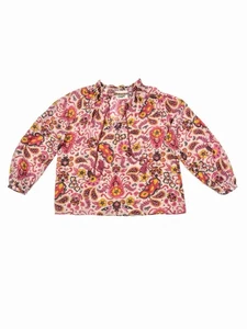 Chufy Damen Wacholder Bluse Gr. M - Allover Print Baumwolle Seide - Bild 1 von 4