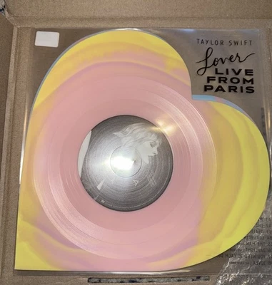 Taylor Swift Lover (Live From Paris) Heart Shaped Vinyl - Image 1 of 2