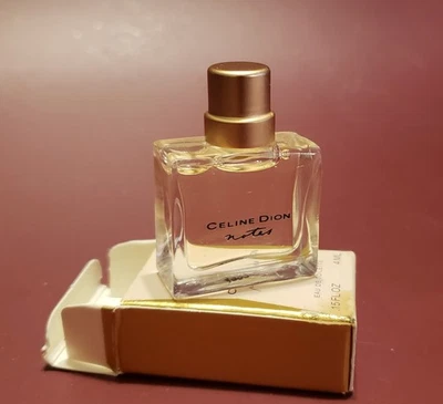 Celine Dion NOTES EDT Spray Perfume Mini 0.15 fl oz 4 ml New In Box DISCONTINUED - Image 1 of 4