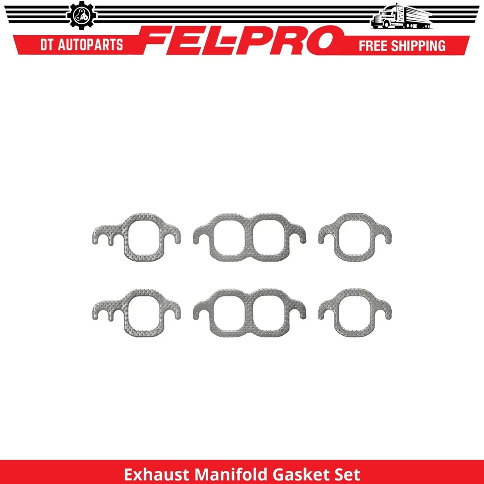 Juego de juntas de colector de escape Fel-Pro 1992 1993 para GMC C3500HD 1991-1995 5,7 L V8 Foto 1 de 1