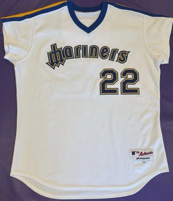 Authentic 2011 ROBINSON CANO 1984 TBTC SEATTLE MARINERS #22 Majestic Jersey 48 - Image 1 of 4