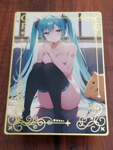 Hatsune Miku - Carta GP in metallo dorato Storia della Dea - Foto 1 di 4
