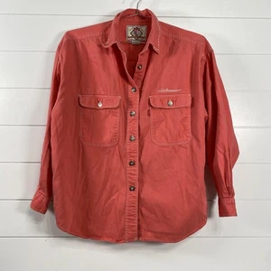 Vintage Levi's Hemd Damen Large Rot Denim Druckknopf Western JFW Classic 90er - Bild 1 von 13