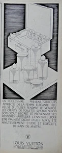 PUBLICITÉ DE PRESSE 1926 VUITTON NÉCÉSSAIRE DE VOYAGE LOUIS VUITTON - Picture 1 of 1