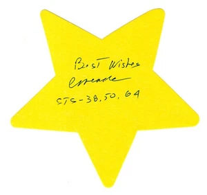 Carl J. Meade NASA Astronaut Hand Signed Autograph Star 5x5 - Picture 1 of 1