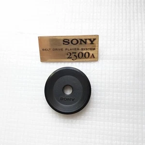 SONY original  Logo Budge for 2300A+ SONY 45RPM Adapter Turntable Parts - Picture 1 of 14
