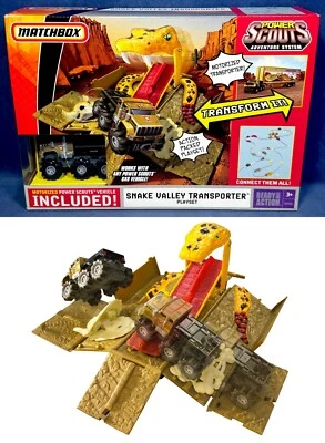 Matchbox SNAKE VALLEY TRANSPORTER PLAYSET POWER SCOUTS Motorized Vehicle - 2008 - Image 1 of 4