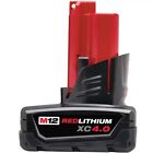 Внешний вид - Milwaukee 48-11-2440 12-Volt XC 4.0 AH Red Lithium Cordless Tool Battery 