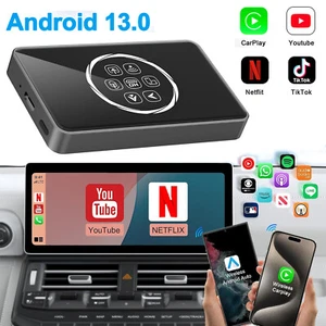 AI Box Wireless Carplay Adapter Android Auto HDMI Multimedia w/ Netflix YouTube - Picture 1 of 12