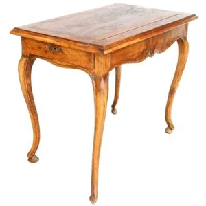 Antique French Louis XV Walnut Rectangular Center/ Side End Table c. 1770 - Picture 1 of 10