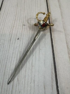 Vintage Toledo Spain cocktail sword, brass - Picture 1 of 7