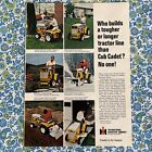 Vintage 1970 International Harvester Cub Cadet Tractor Print Ad