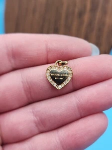 MICHAEL KORS Gold Toned HERITAGE Heart Pendant W/O Chain - Picture 1 of 8