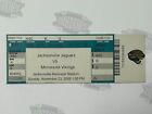 2008 Minnesota Vikings at Jacksonville Jaguars Ticket 11/23/08