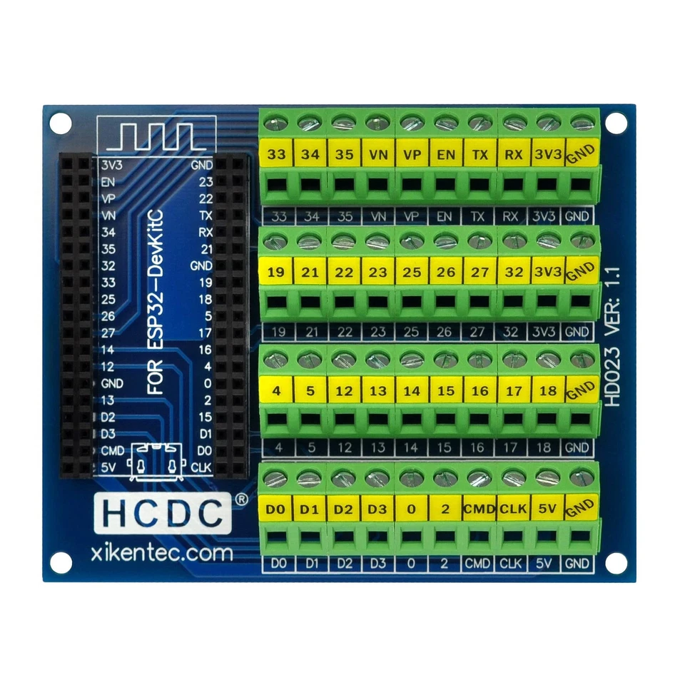 Screw Terminal Block Breakout Module Board for ESP32-DevKitC - Image 1 of 1