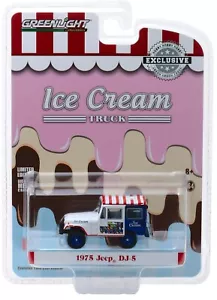 1:64 GreenLight *HOBBY EX* 1975 Jeep DJ-5 Mail Truck *ICE CREAM DELIVERY* *NIP* - Picture 1 of 1