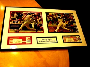 Mark McGwire/Sammy Sosa 1999 Back to Back Full Baseball Ticket(s) 8x10 Photo(s) - Picture 1 of 5