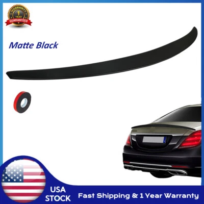 For 2014-2020 Mercedes Benz S Sedan S450 S550 S560 Rear Spoiler Wing Matte Black - Imagem 1 de 4
