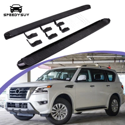 Escalones laterales estriberas Nerf Bar Iboards para Nissan Armada Y62 2017-2024 Foto 1 de 4