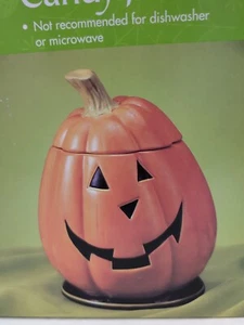Kürbis Keramik Bonbonglas, Halloween Küche Deko - Bild 1 von 7