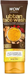 WOW Skin Science Ubtan Face Wash with Chickpea Flour, Turmeric, Saffron 100ml
