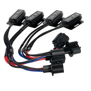 NEW Upgrade H13 LED Load Resistor Headlight Bulb Can-bus Anti Flicker Wiring Kit - Picture 1 of 5