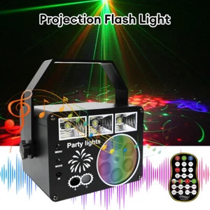 Party Lichter Strobe LED RGB Bühne Projektor DJ Scanner Strahleffekt Laserlicht - Bild 1 von 17