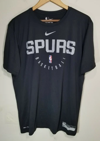 San Antonio Spurs Nike Dri Fit Authentics Short Sleeve Athletic Shirt Men's XLT Cover